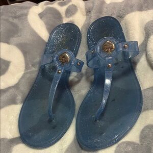 EUC Kate Spade ♠️ New York Sparkling Blue Flip-Flop Sandals Sz. 9